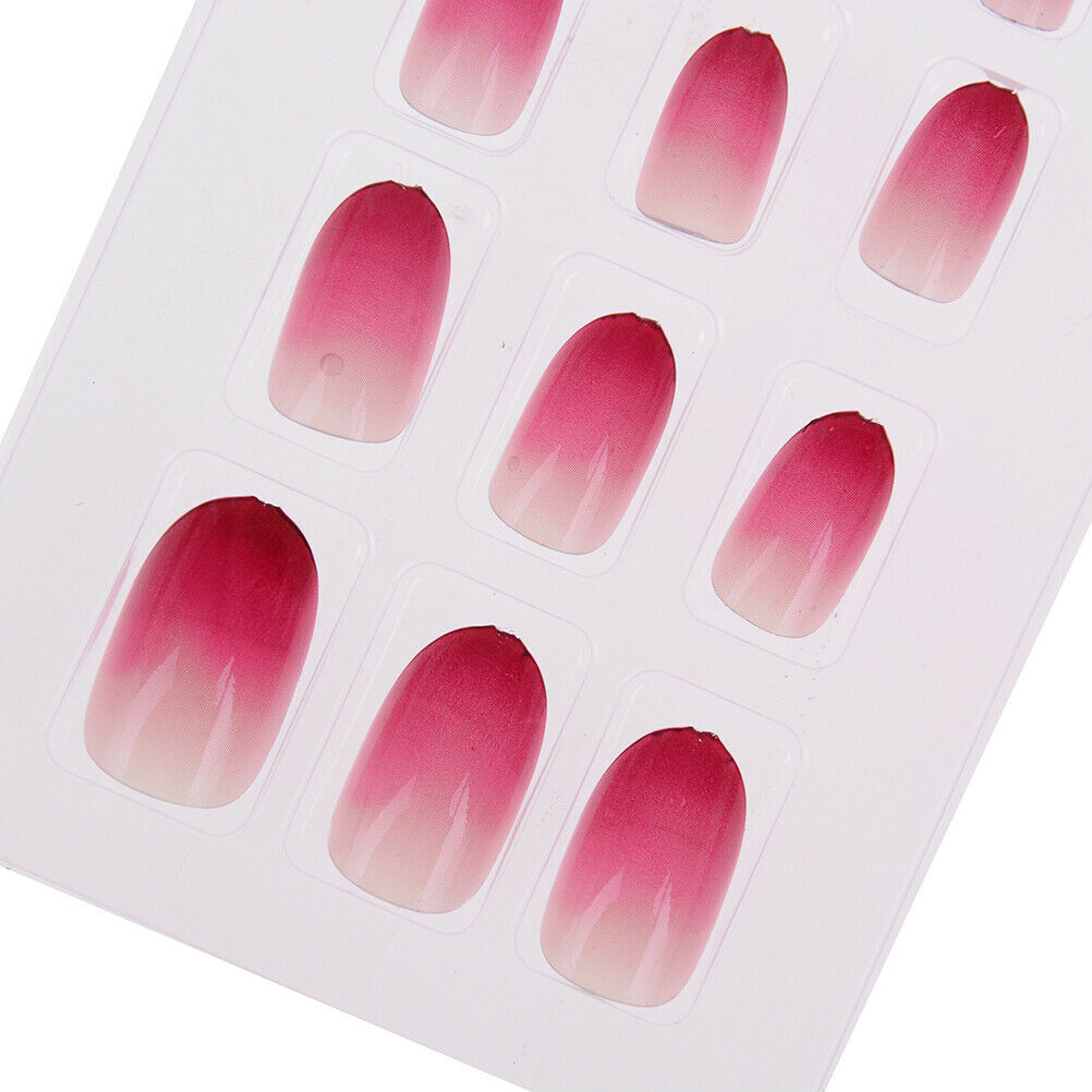 24Pcs Acrylic artificial design full size cover false beautiful nails art .l8