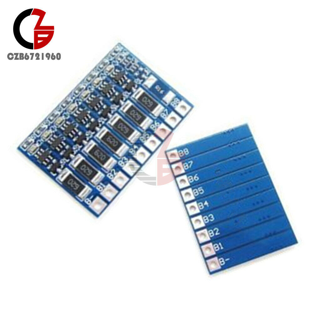 4.2V 66mA 7S 18650 Li-ion Lithium Battery BMS Board Polymer w/ Balance Board