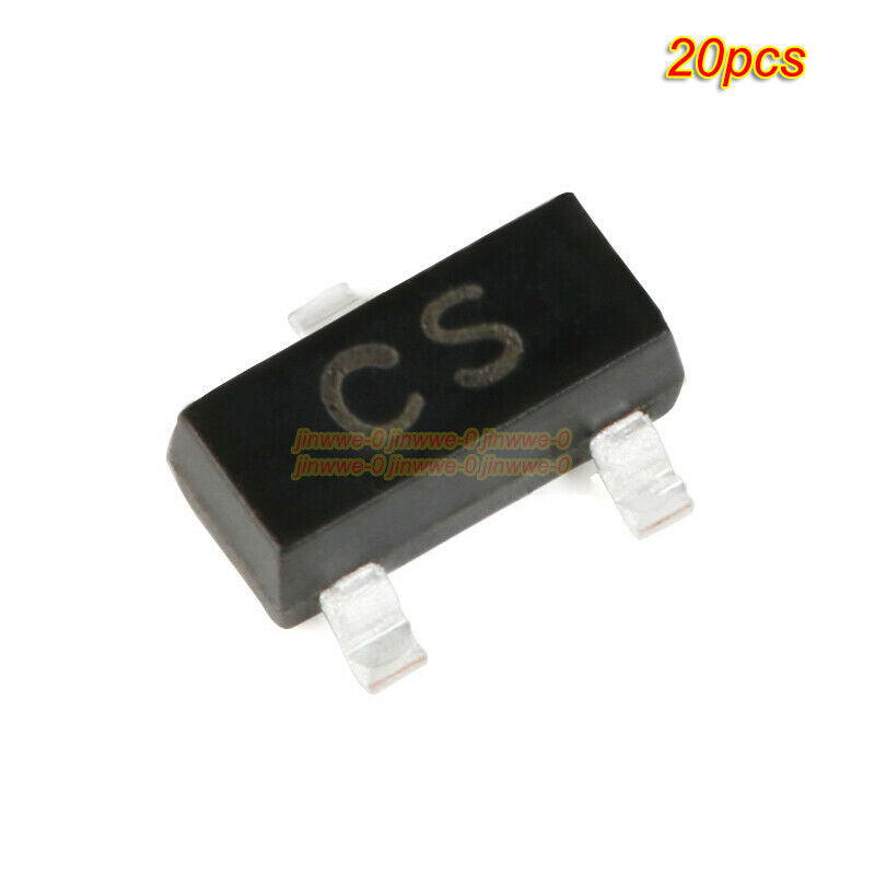 20pcs SMD A733 silk screen CS SOT-23 PNPN transistor -50V/150mA Triode