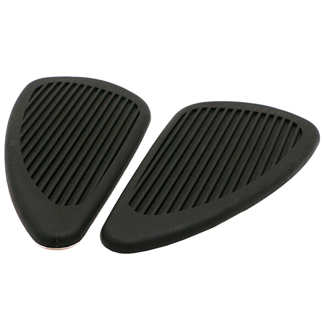 Anti- Slip Side Tank Traction Knee Grip Protectors Gas Tank Stickers  Black