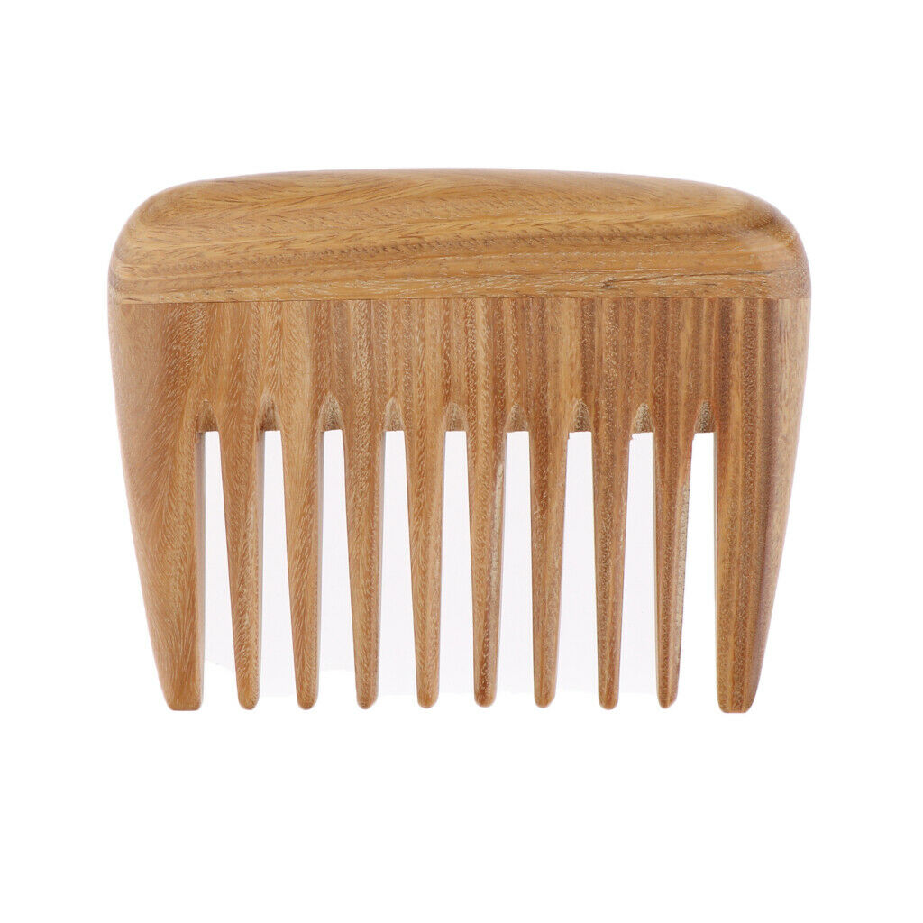 2Pcs 4" Retro Pocket Brush Anti-static Natural Massage Wide Teeth Hair Comb