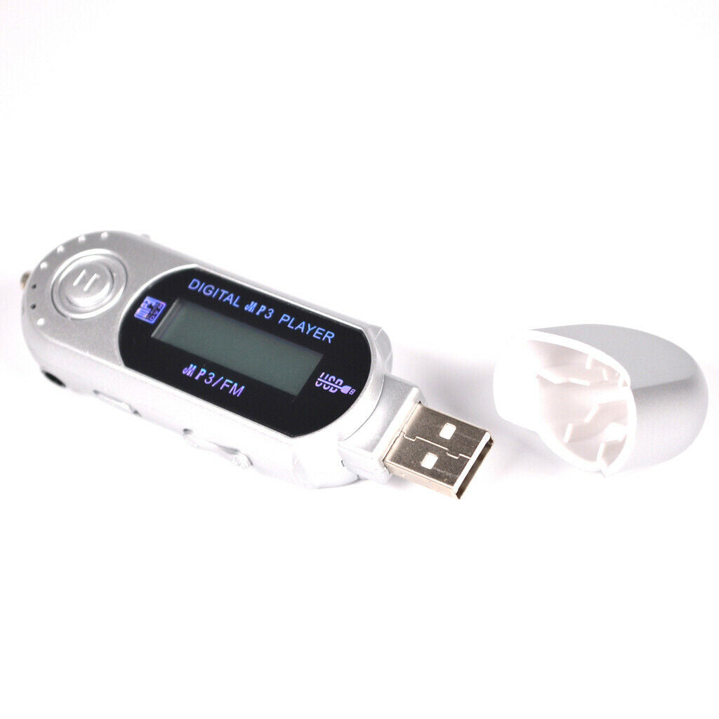 4GB USB MP4 MP3 Music Video Player Recording with FM Radio Sliver