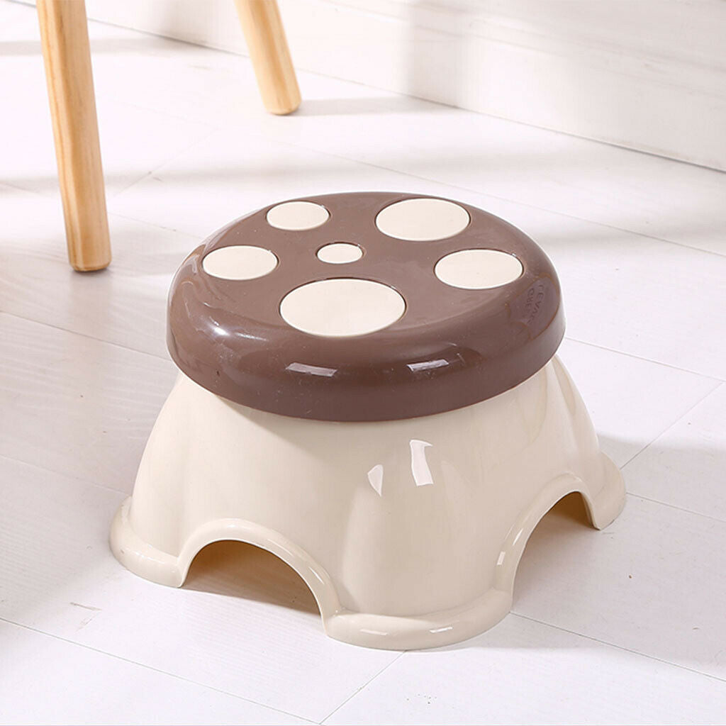 2x Non-Slip Kids Cartoon Seat Thickening Low Bench for Home Living Room