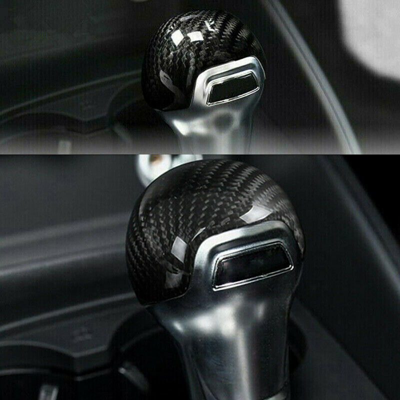 Carbon Fiber Style Gear Shift Knob Cover Trim fit for Audi A3 S3 8V 2012-17/2018