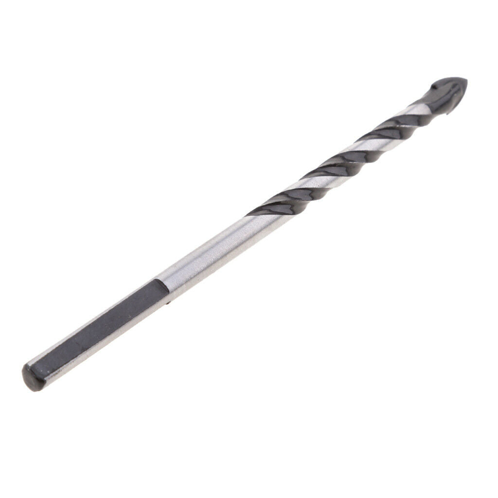 10 Pieces Cemented Carbide Drill Bits Metal Twist Drill Set Wood Tools 6mm