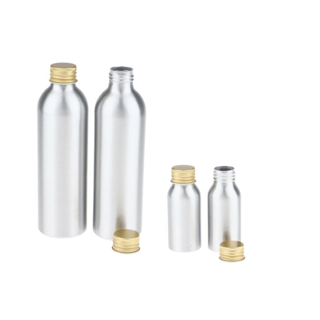 4 Pcs Empty Big Diameter Bottles Lotions Oil Sample Storage Leak Proof