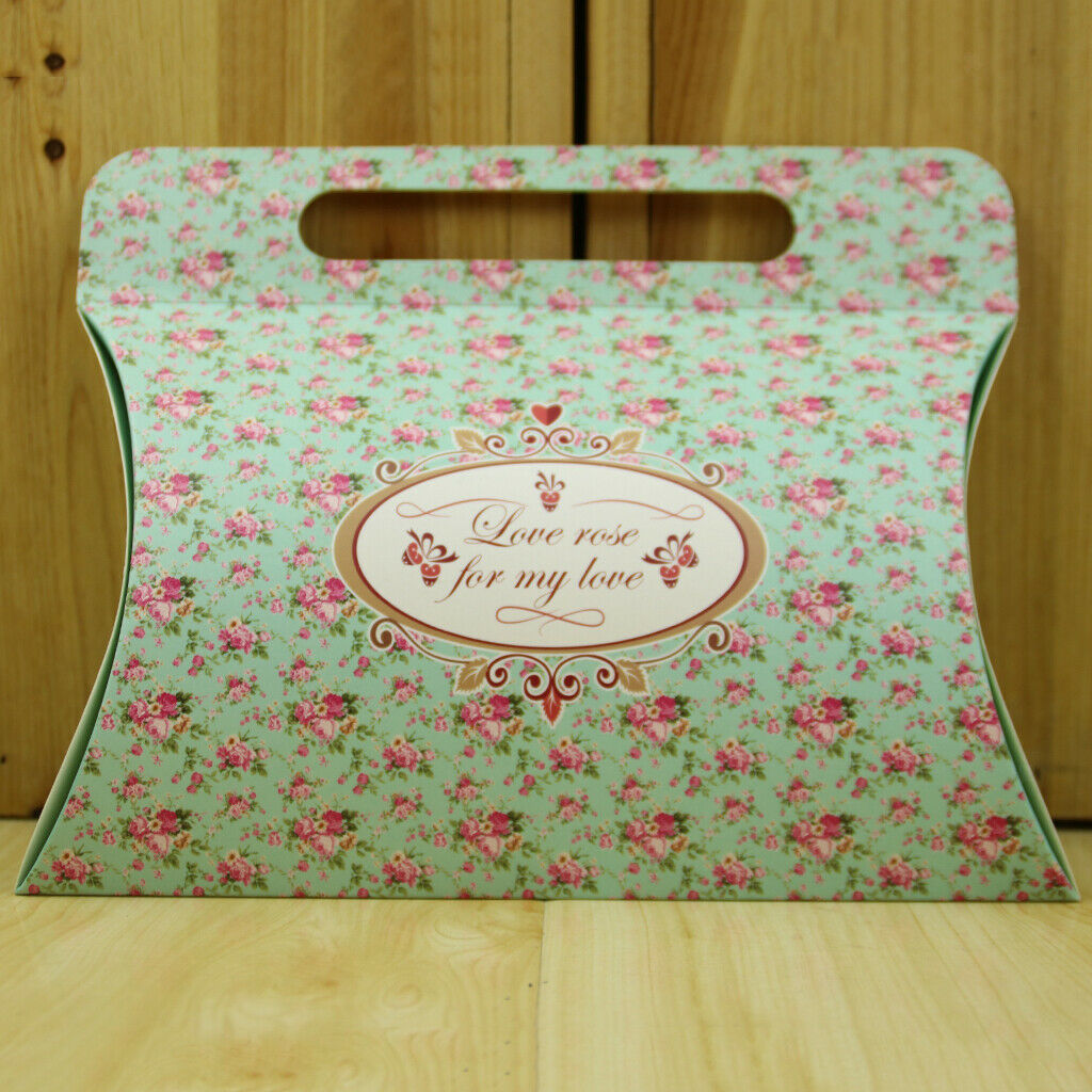 25 pcs Pillow Shape Butterfly Candy Boxes Wedding Favor Gift Boxes Blue