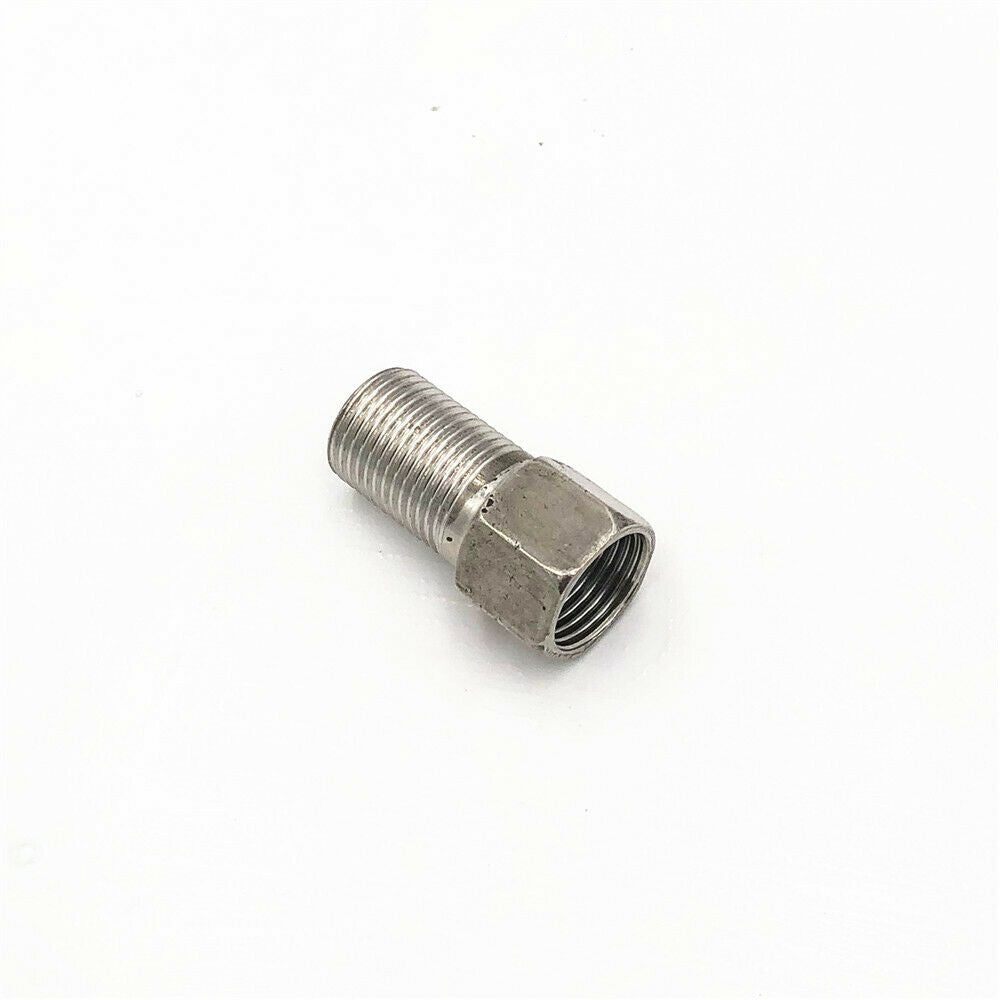 1/2" x 1/2" BSP Extended Length Straight Male-Female Pipe SS Adapter Connector