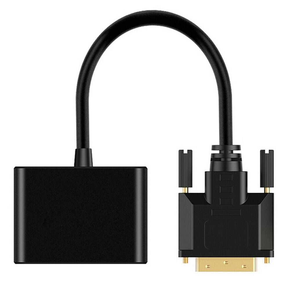 DVI to HDMI VGA Adapter Converter Support HDMI VGA Output Simultaneously