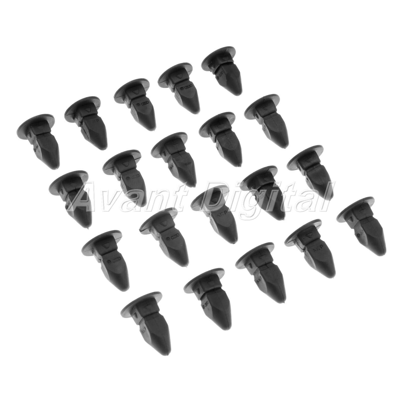 50X Black Nylon Fender clips Fits For Cabrio 1999-On  Golf 1999-On Jetta 1999-On