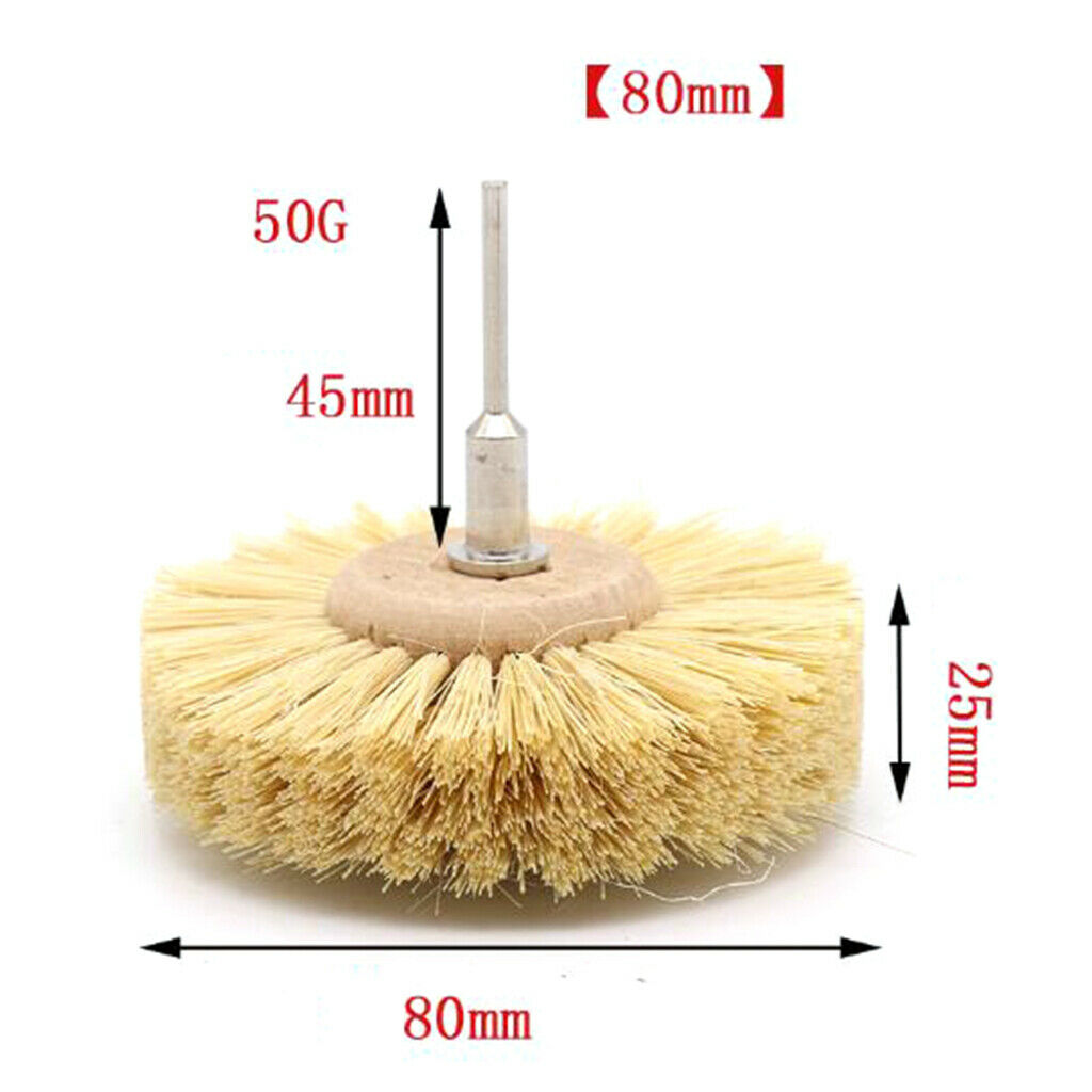 Wheel Brushes Polishing Brush Polishing Buffing Wheels 80mm 3inch Sisal