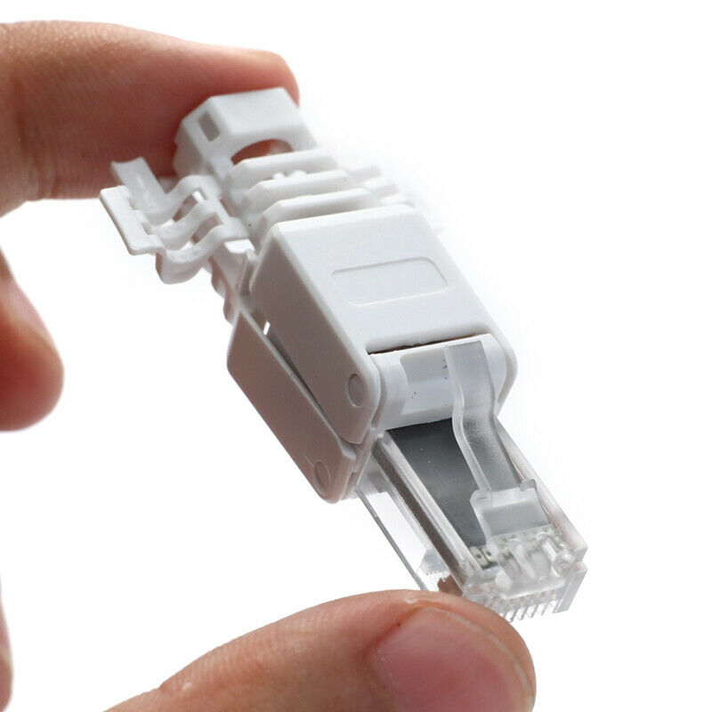 No Crimp Ethernet Cable Tool-less Crystal Head Plug CAT6 RJ45 ConnectorL TH