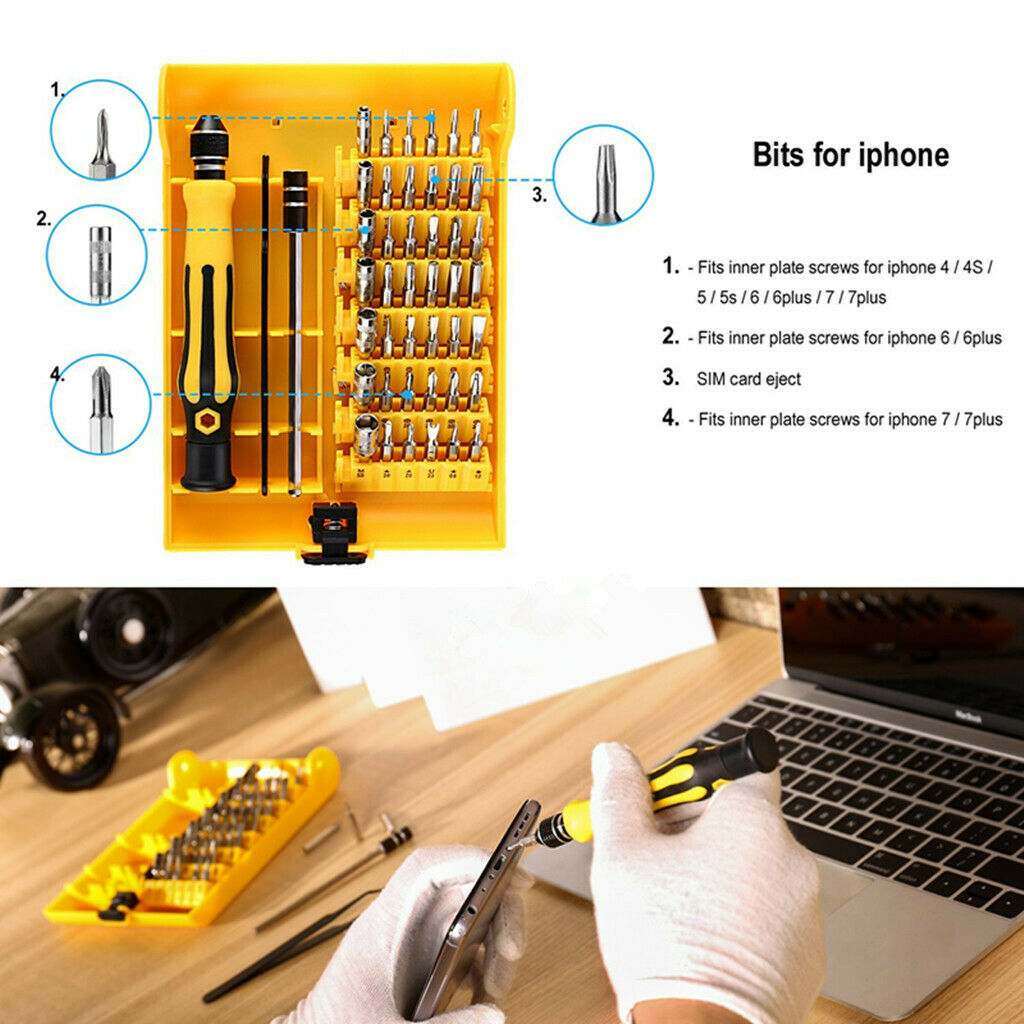 Hexagonal Screwdriver Kit Laptop Tool Repair Nut Bits Metal Hand Tools