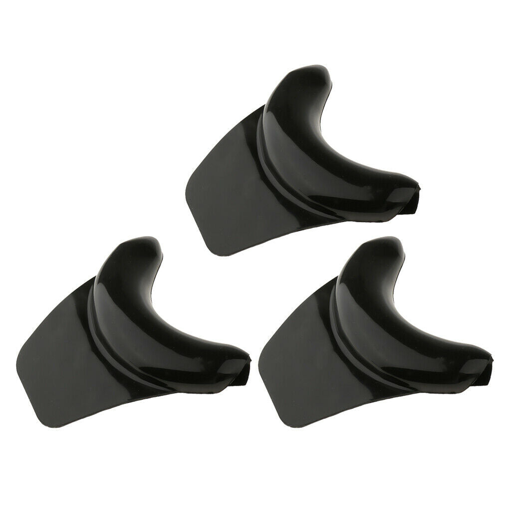 3x Neck Rest Cushion Salon Neck Pillow Black Backwash Comfortable 17x17x4cm