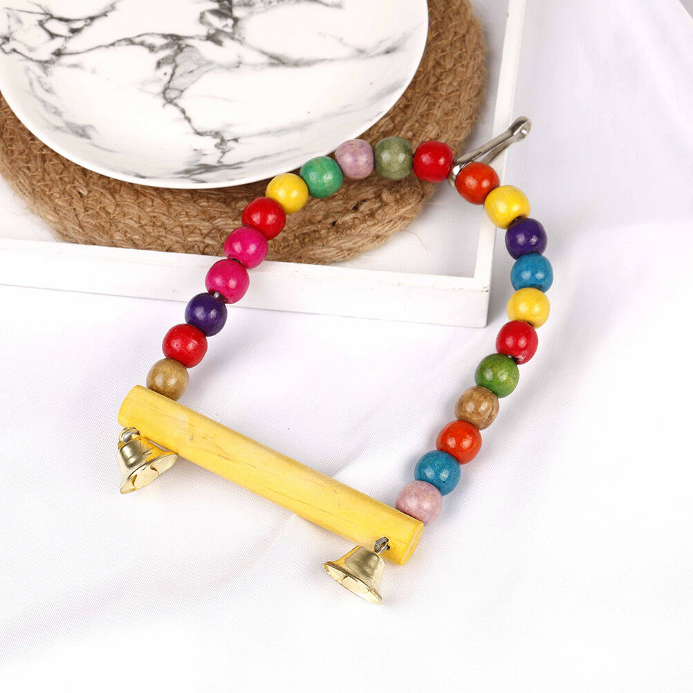 Pet Bird Swing Parrot Parakeet Budgie Cockatiel Cage Hammock Toys Hanging .l8