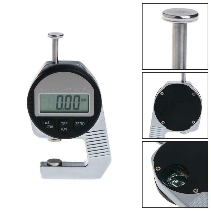 Digital thickness gauge 0-12.7mm/0.01mm 0.5"/0.0005" Electronic measuring tool