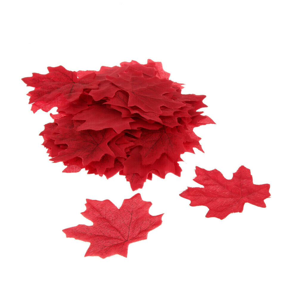 Artificial Maple Leaf Fall Autumn Leaves Wedding Party Confetti 200 Pieces