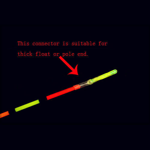100PCS 37mm Night Float Lights Fishing Fluorescent Dark Glow Sticks Rod