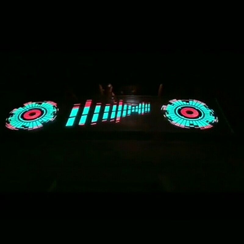 Car Windshield LED Sound Activated Equalizer Neon EL Light Music Rhythm Flash D5