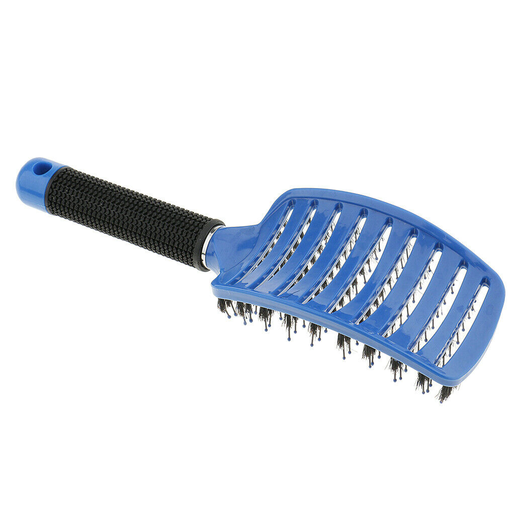 Paddle Detangling Hair Brush Large Curved Vented Bristle Hairbrush Massager