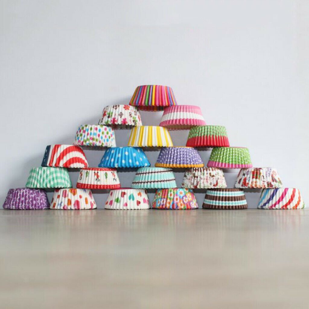 1000Pcs Colorful Paper Muffin Cup Round 7cm Cake Cup Small Cake Mould  Baking