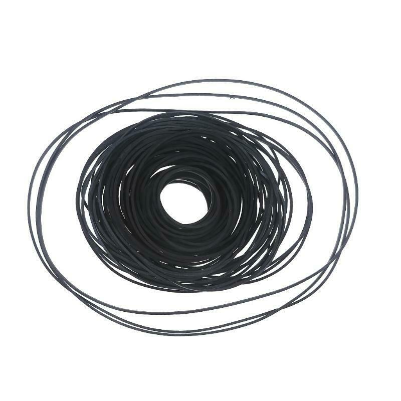 Universal Mix Cassette Tape Machine Belts Assorted Common Square Rubber Belt