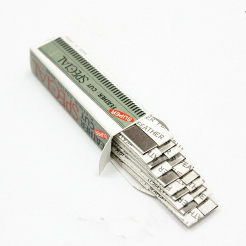 10 Blades Super Feather Cut Special Platinum Coated Edge Razor Blades