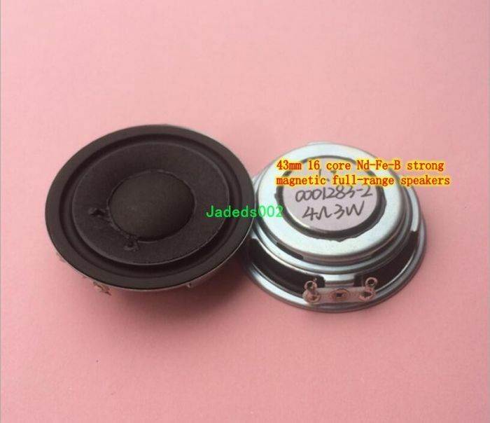 2pcs 43mm 3W 3Ω Ultra-thin full-range speaker 3ohm loudspeaker Audio Parts