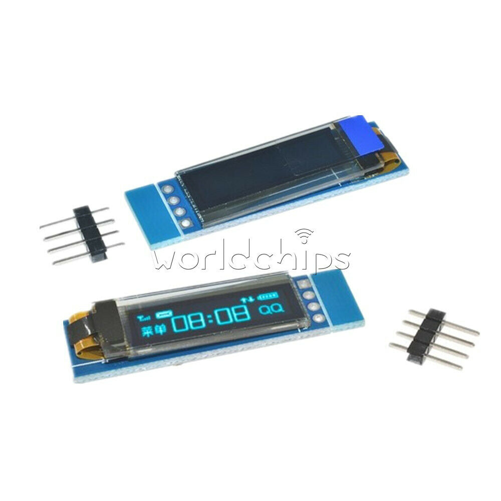 10PCS Lot 0.91"Inch 128x32 IIC I2C OLED LCD Display Module 3.3V 5V For  Arduino