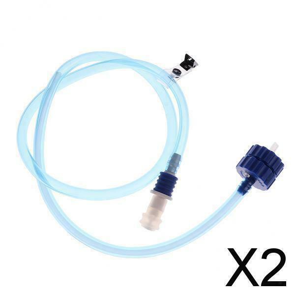 2X Water Bottle Hose Hydration Reservoir Pack Backpack System Kit Simple