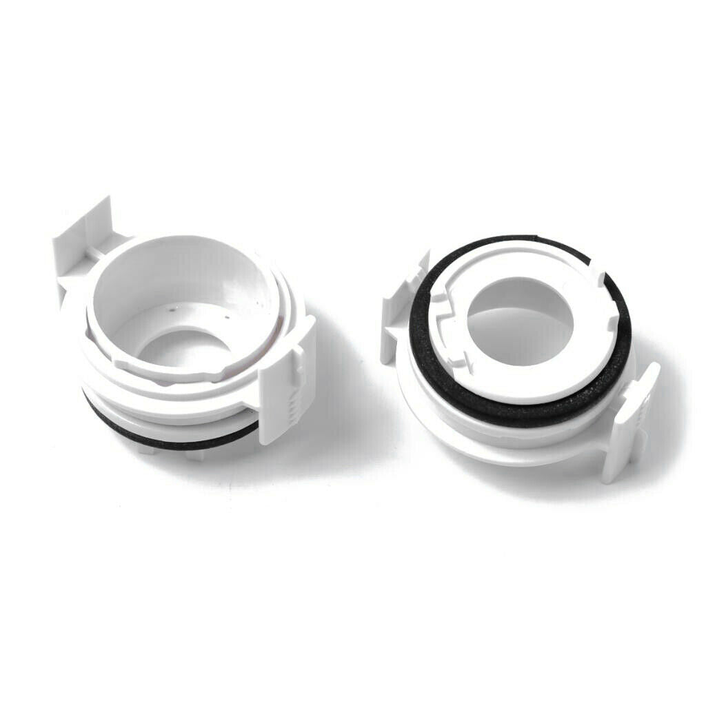 2 Pieces Bulbs Holder Adapters H7 Xenon HID for BMW E46 3 Series White