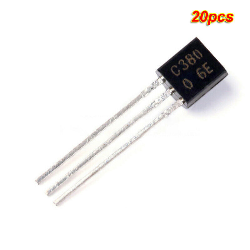 20pcs DIP Transistor C380 NPN 21high frequency amplifier 35V 0.03A TO-92