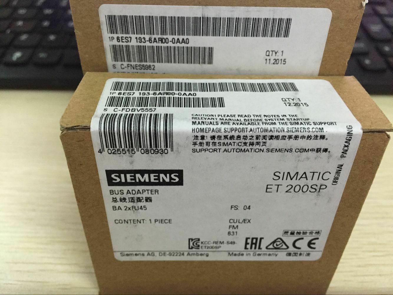 1 PC New Siemens 6ES7193-6AR00-0AA0 In Box  6ES7193-6AR00-0AA0 One Year Warranty