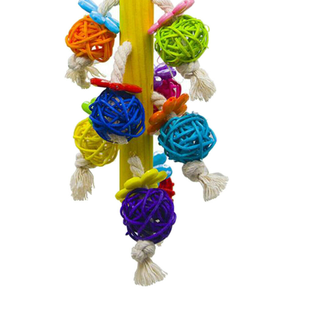 Bird Parrots Toys Birds Parrots Cage Rattan Ball Toys For Small Medium Bird