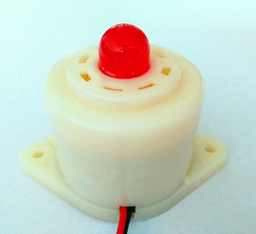 10Pcs DC12V24V Electronic Buzzer Active Sounder Intermittent Sound&Light Alarm