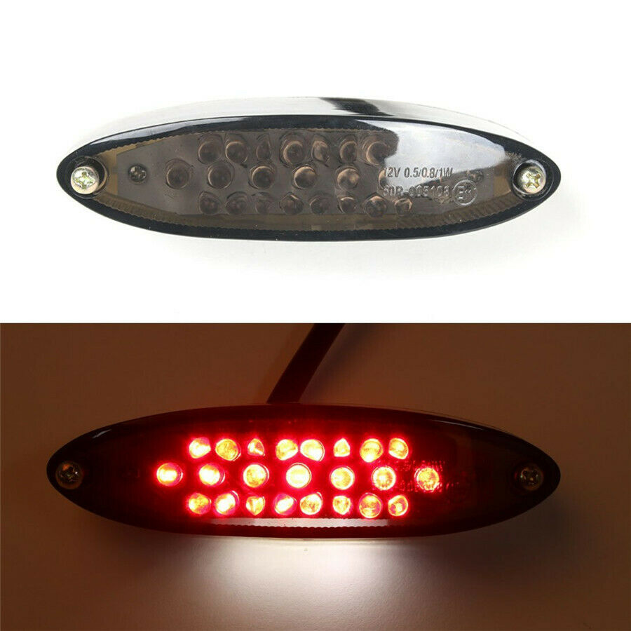 28LED Rear Stop Tail Rear Brake Light License Plate Lamp for Motorcycle Bike ATV