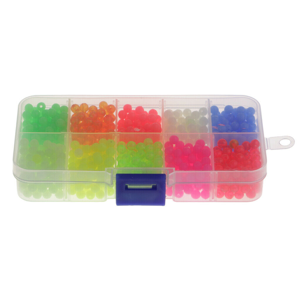 Set of 1000Pcs Multi-color Round Beads Sea Fishing Lures Floating Tackles