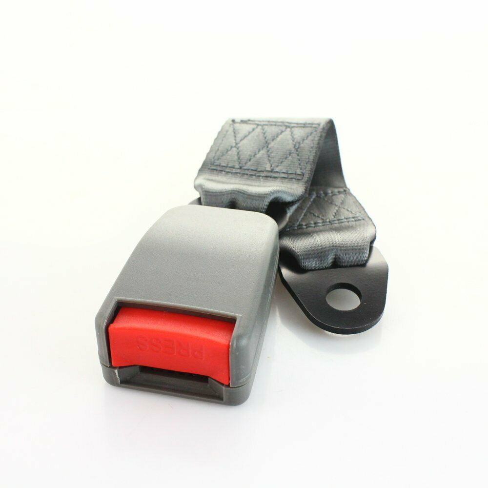1 Pair 2 Point Harness Safety Belt Seat Belt Clip Grey Adjustable Fits Benz