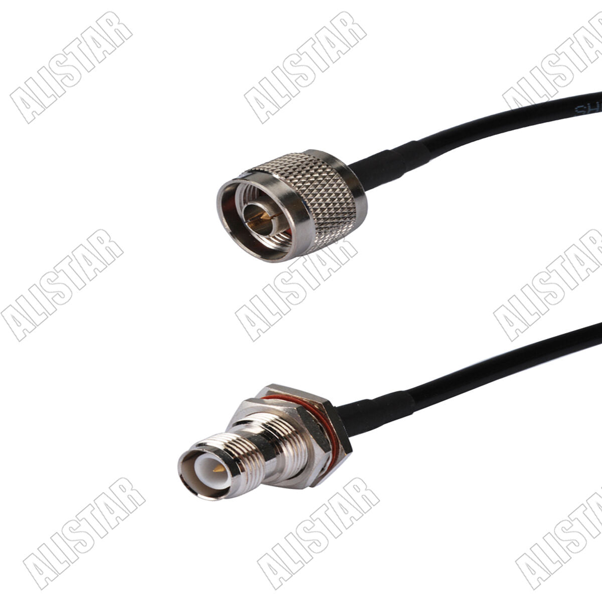 RG58 50cm N plug to RP-TNC female bulkhead O-ring RF pigtail cable for Wireless