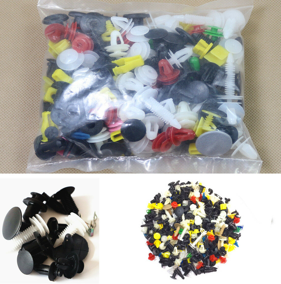 400Pcs/Pack Auto Car Mixed Door Trim Panel Clip Fasteners Bumper Rivet Retainer
