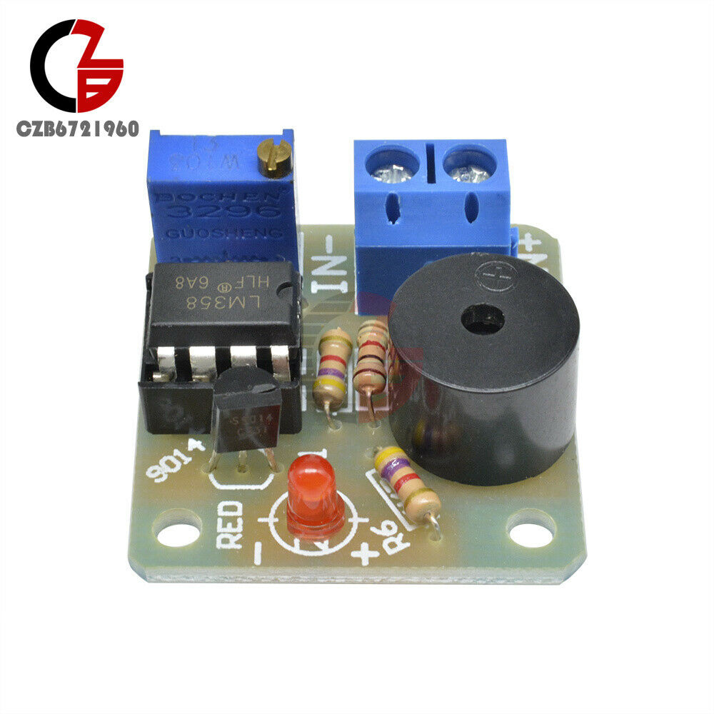 9V 12V Anti Over-discharge Board Low Voltage Protection Module Audible Alarm