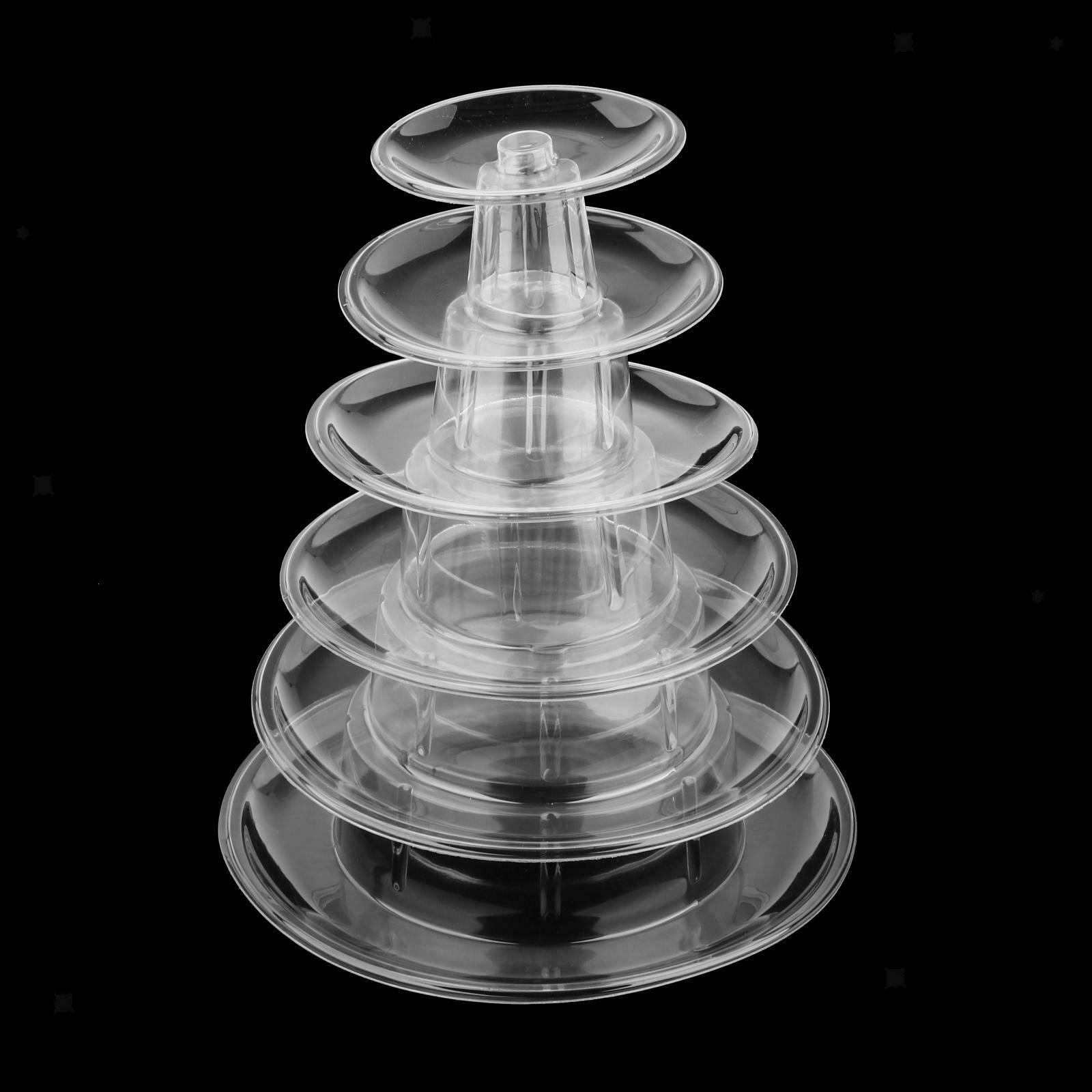 6-Layer Macaron Tower Stand Cupcake Display Cake Tray Bakery Festival Party