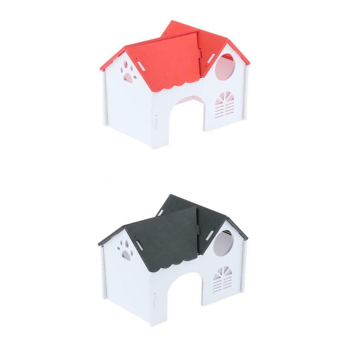 2Pieces Hamster Villa House Gerbil Playing Living Hut Dwarf Hamster Gerbil
