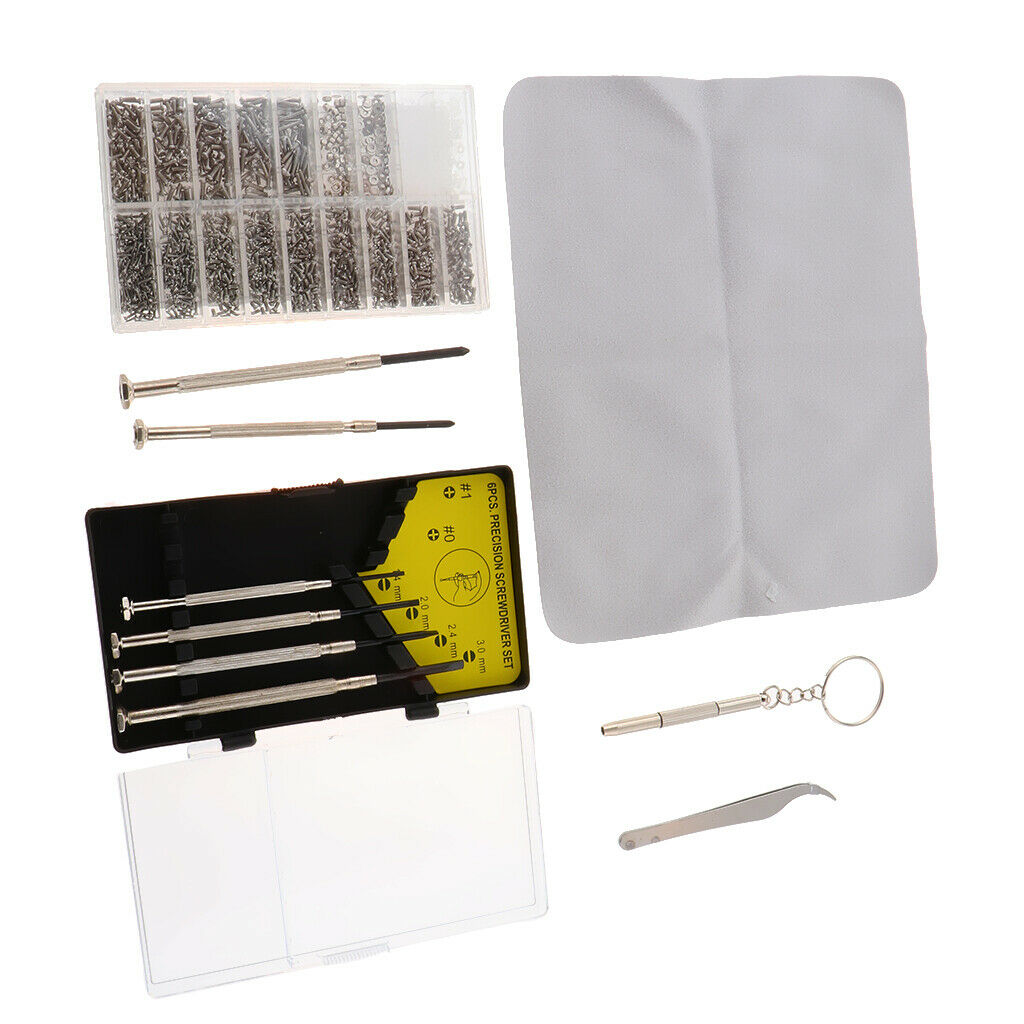 1 Set Eyeglass Repair Kit Screwdriver Repair Tool Kit Watch Repair Kit