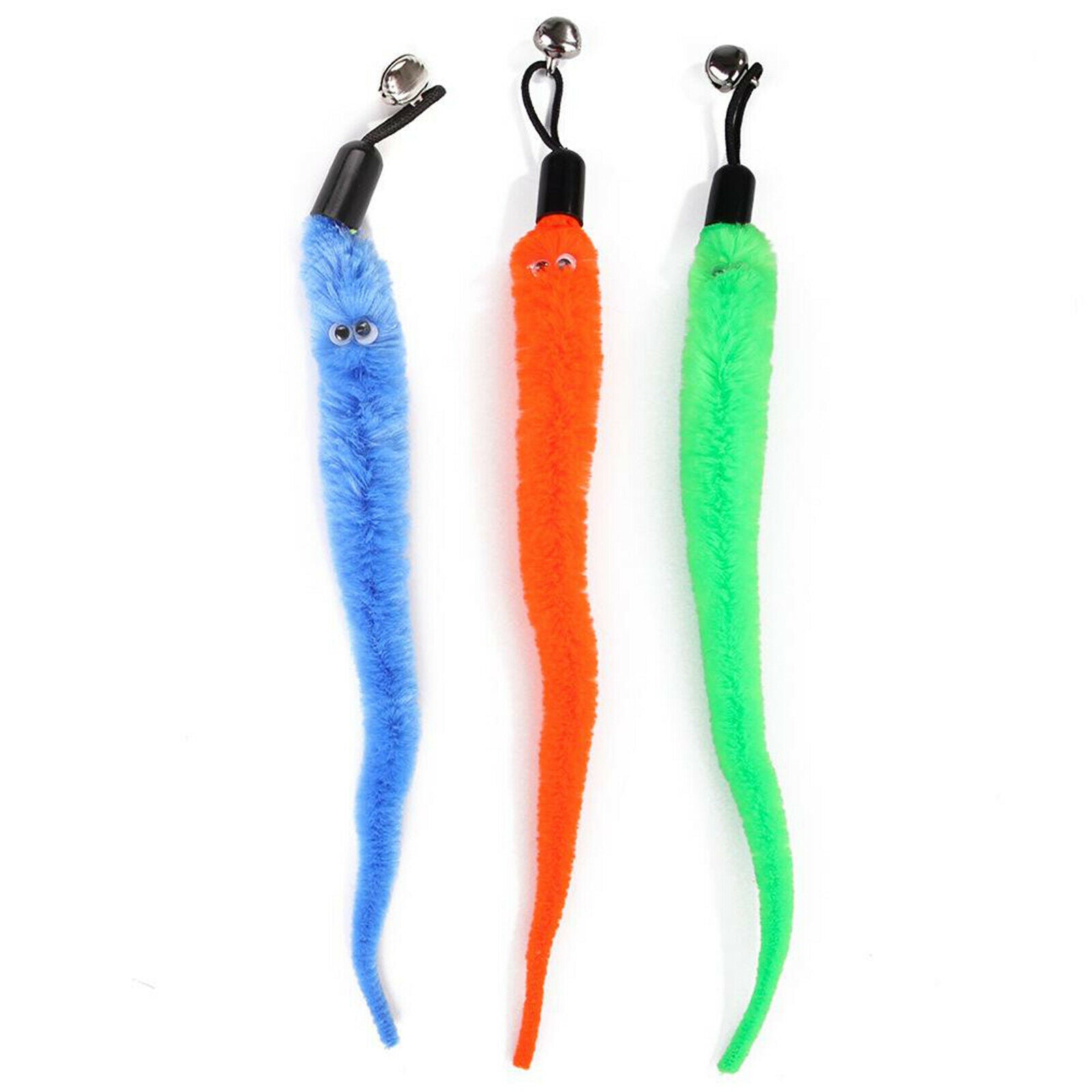 10pcs Cat Teaser Wand Toys w/Refills Interactive Kitten for Cats Playing,Trainin