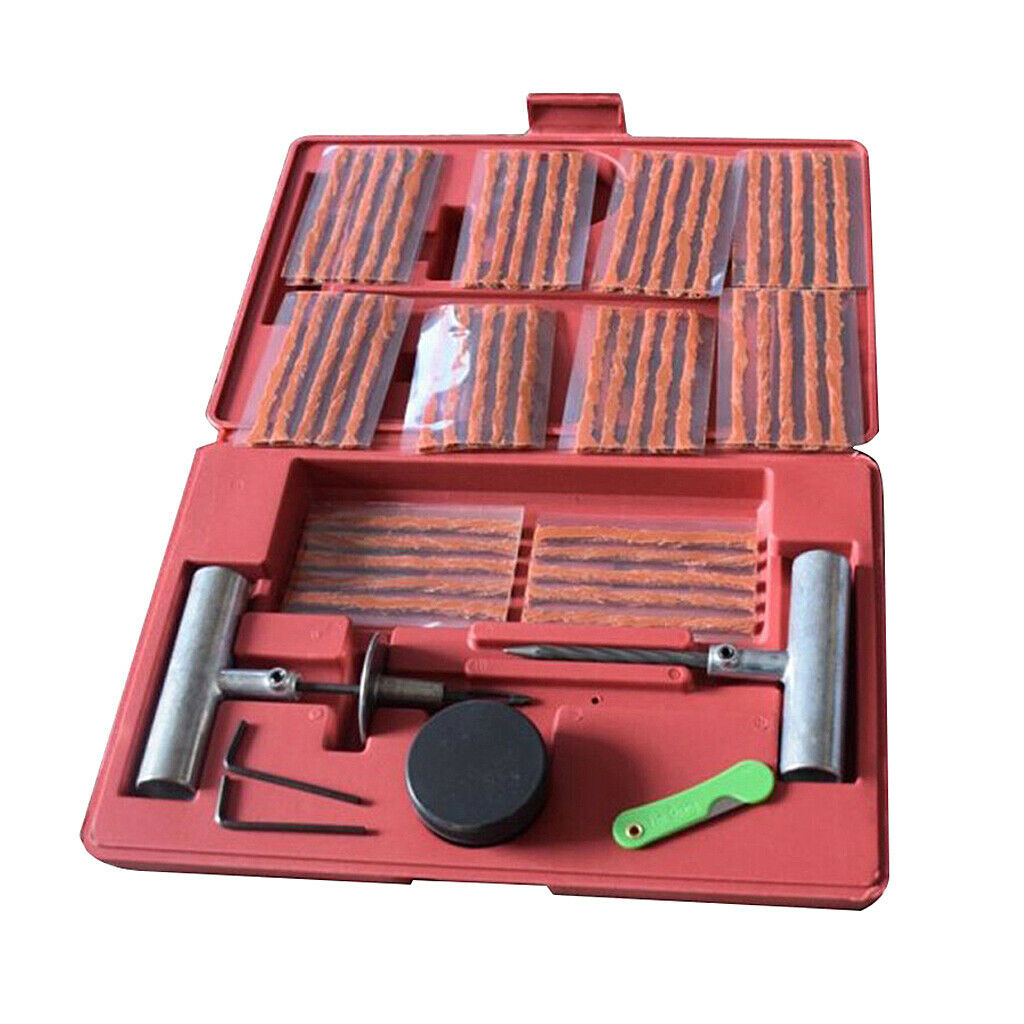 Pack of 57 Car DIY Flat Tubeless Tyre Repair Kit Set Universal Fix Punctures