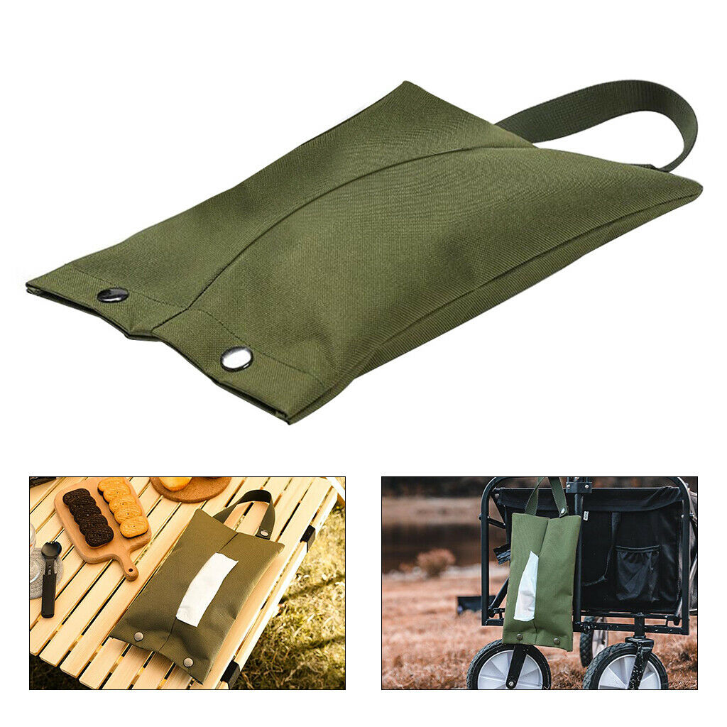 Durable Tissue Storage Bag Holder Meal Towel Box Hanging Pouch Dispenser