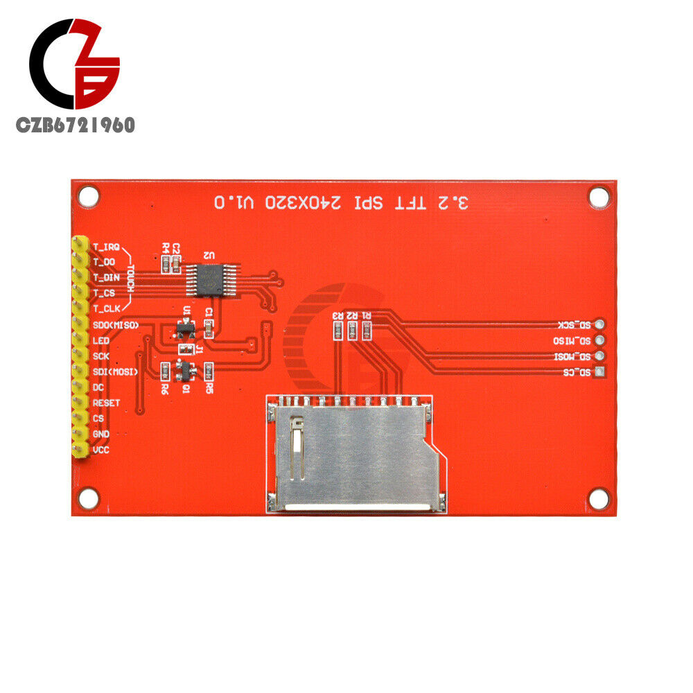 3.2" Inch 320X240 SPI Serial TFT LCD Module Display Screen +Contact Pane