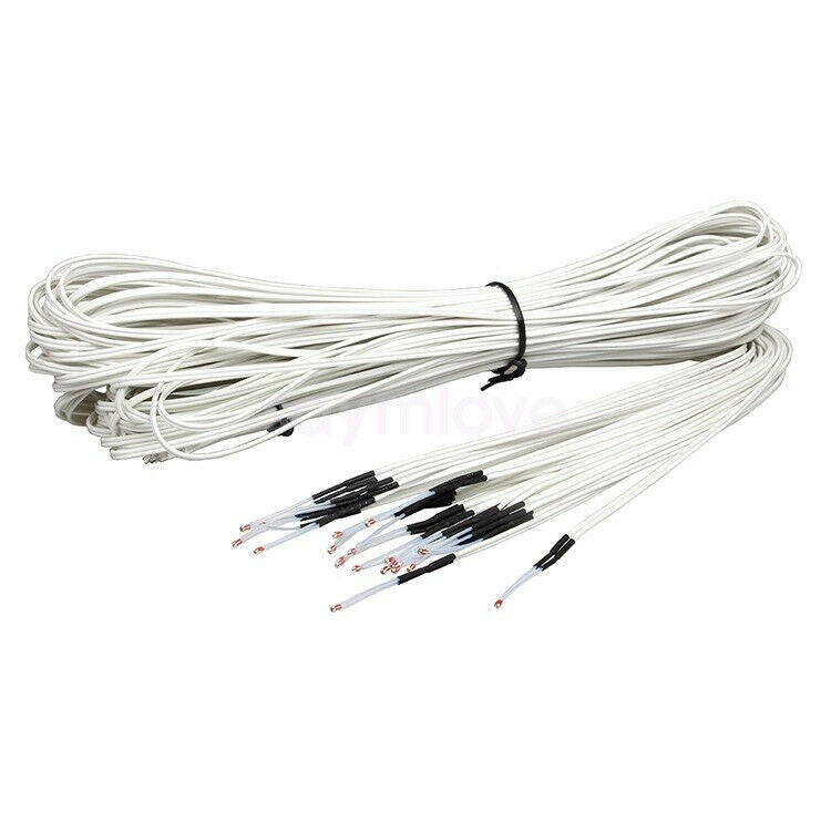 10 x NTC Thermistor 100K 3950 1% With 1m Wire RepRap Prusa Mendel Bed or Hot End