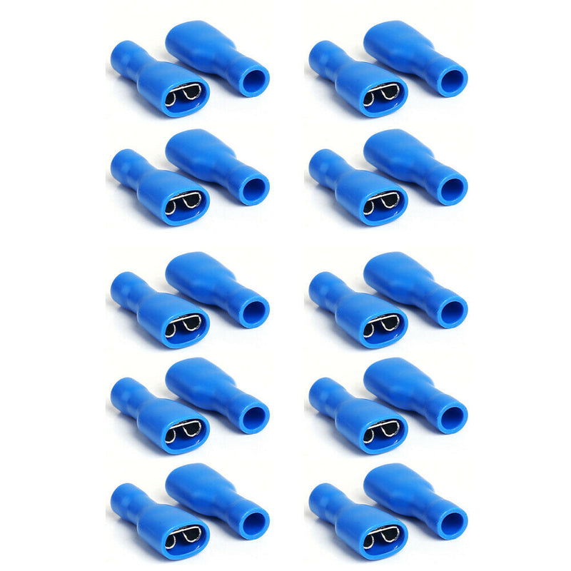 10x Female Male Spade Insulated Electrical Wiring Crimp Terminal Connectors